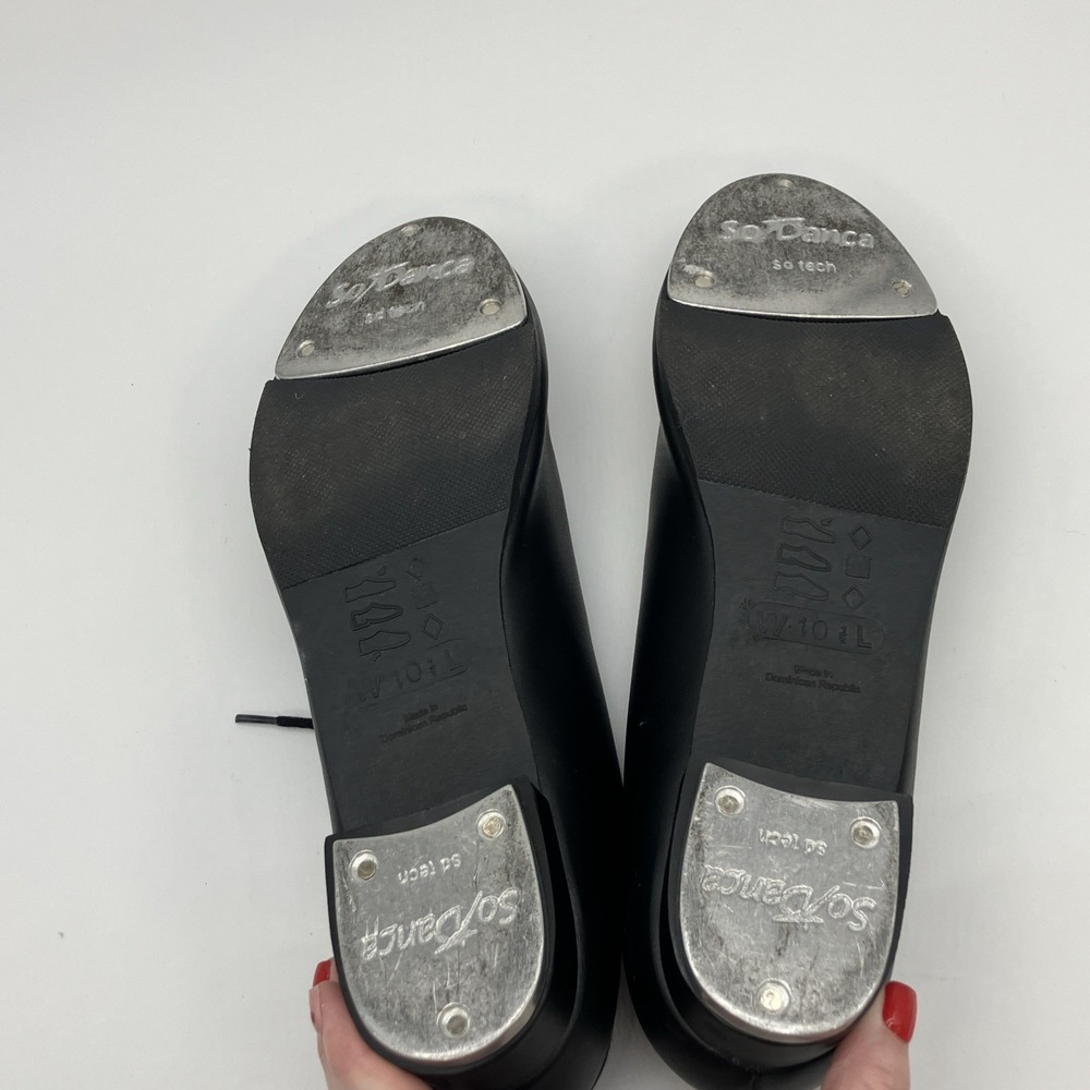 Tap Dance Shoes Women 10.5 Wide Black - Picture 11 of 14